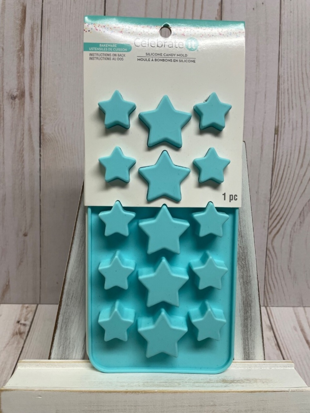 Novelty Silicone Shaped Candy Mold Chocolate Treat 15 Cavity Stars 4th July NEW